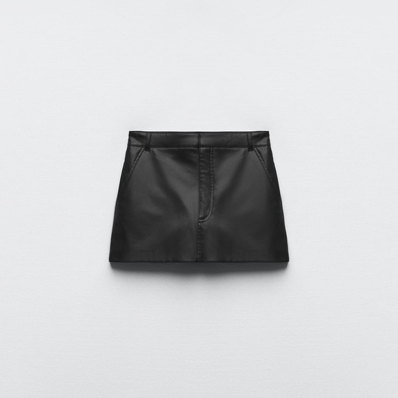 Zara Dresses & Skirts - ZARA. Faux leather skort